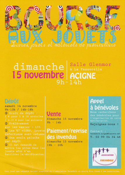 Bourse aux jouets